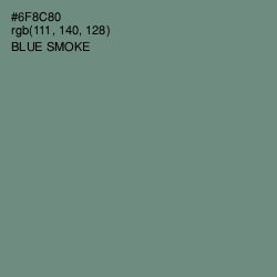 #6F8C80 - Blue Smoke Color Image