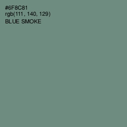 #6F8C81 - Blue Smoke Color Image