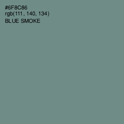 #6F8C86 - Blue Smoke Color Image