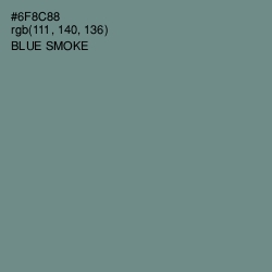 #6F8C88 - Blue Smoke Color Image