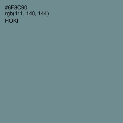 #6F8C90 - Hoki Color Image