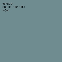 #6F8C91 - Hoki Color Image