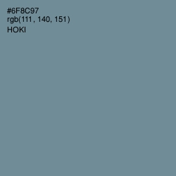 #6F8C97 - Hoki Color Image