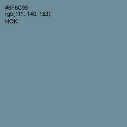#6F8C99 - Hoki Color Image
