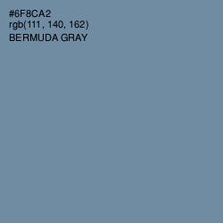 #6F8CA2 - Bermuda Gray Color Image