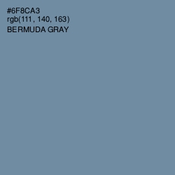 #6F8CA3 - Bermuda Gray Color Image