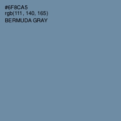 #6F8CA5 - Bermuda Gray Color Image