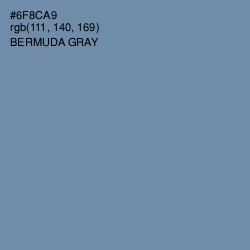 #6F8CA9 - Bermuda Gray Color Image