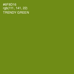 #6F8D16 - Trendy Green Color Image