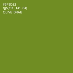 #6F8D22 - Olive Drab Color Image