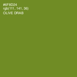 #6F8D24 - Olive Drab Color Image