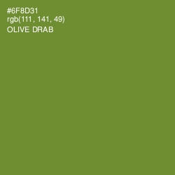 #6F8D31 - Olive Drab Color Image