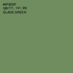 #6F8D5F - Glade Green Color Image