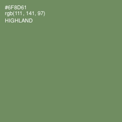 #6F8D61 - Highland Color Image