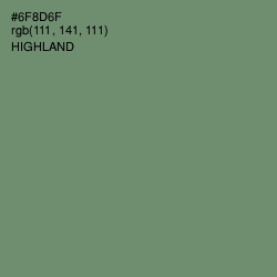 #6F8D6F - Highland Color Image