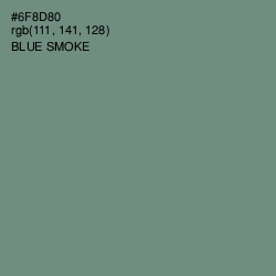 #6F8D80 - Blue Smoke Color Image