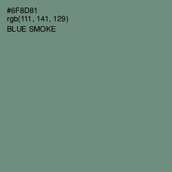 #6F8D81 - Blue Smoke Color Image