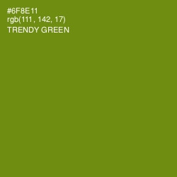 #6F8E11 - Trendy Green Color Image