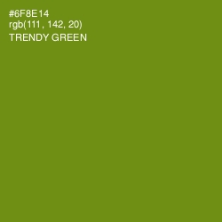 #6F8E14 - Trendy Green Color Image