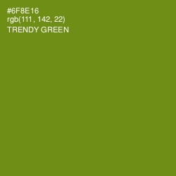 #6F8E16 - Trendy Green Color Image