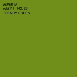 #6F8E1A - Trendy Green Color Image