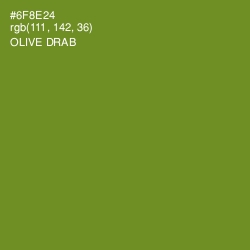 #6F8E24 - Olive Drab Color Image