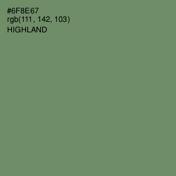 #6F8E67 - Highland Color Image