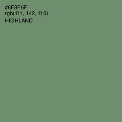 #6F8E6E - Highland Color Image