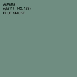 #6F8E81 - Blue Smoke Color Image