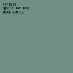 #6F8E85 - Blue Smoke Color Image