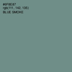 #6F8E87 - Blue Smoke Color Image