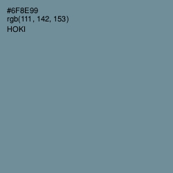 #6F8E99 - Hoki Color Image