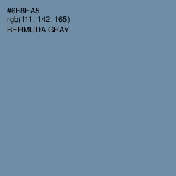 #6F8EA5 - Bermuda Gray Color Image