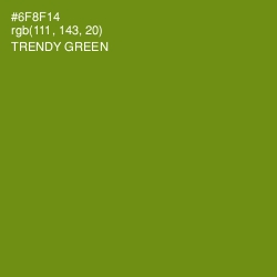 #6F8F14 - Trendy Green Color Image