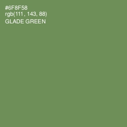 #6F8F58 - Glade Green Color Image