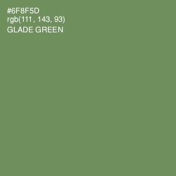 #6F8F5D - Glade Green Color Image