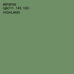 #6F8F66 - Highland Color Image