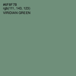 #6F8F7B - Viridian Green Color Image