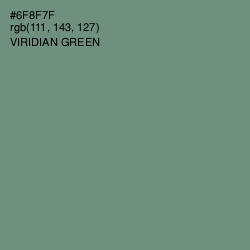 #6F8F7F - Viridian Green Color Image