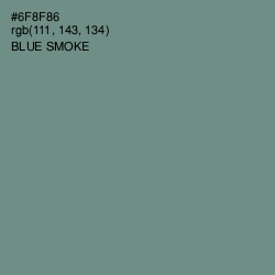 #6F8F86 - Blue Smoke Color Image