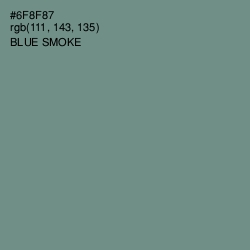 #6F8F87 - Blue Smoke Color Image
