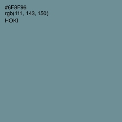 #6F8F96 - Hoki Color Image