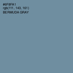 #6F8FA1 - Bermuda Gray Color Image