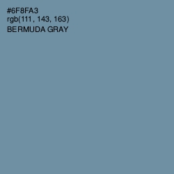 #6F8FA3 - Bermuda Gray Color Image