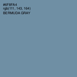 #6F8FA4 - Bermuda Gray Color Image