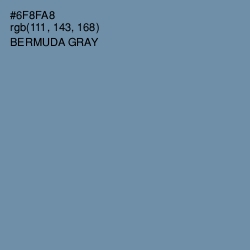 #6F8FA8 - Bermuda Gray Color Image