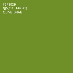 #6F9029 - Olive Drab Color Image