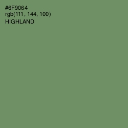 #6F9064 - Highland Color Image