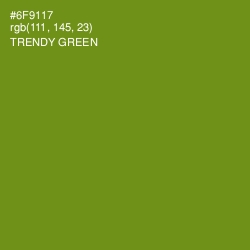 #6F9117 - Trendy Green Color Image