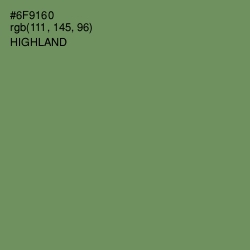 #6F9160 - Highland Color Image